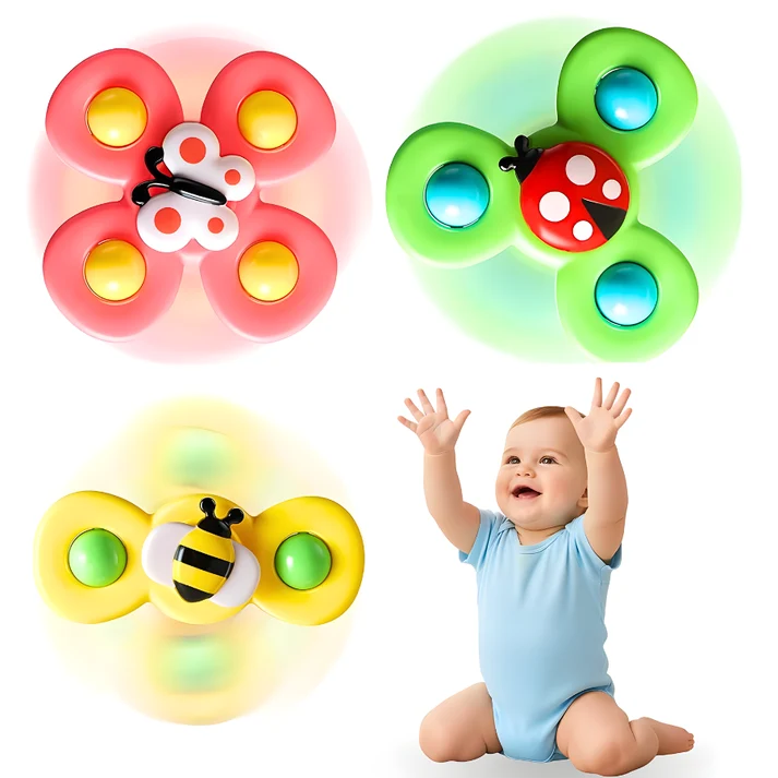 Vesele rotirajuće zvečke za bebe (3 komada)